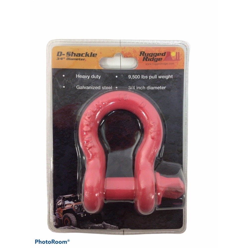 NIB Rugged Ridgeline 3/4" D-Shackle Heavy Duty 9,500 lbs Pull Weight Galvanized